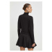 Šaty Pinko černá barva, mini, oversize, 102193 A1DE