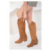 Soho Tan Suede Women's Boots 19825