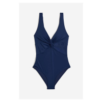 H & M - Tvarující jednodílné plavky - modrá