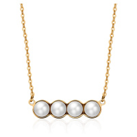 S`Agapõ Pozlacený náhrdelník s perličkami Marylin SMY02