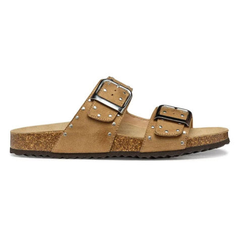 Pantofle Geox D BRIONIA R dámské, žlutá barva, D55Y3I 000AU C8156