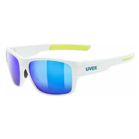 UVEX ESNLT Spirit Urban White Mat/Mirror Blue Cyklistické brýle