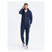 Ombre Men's sweatshirt set unbuttoned sweatshirt + pants