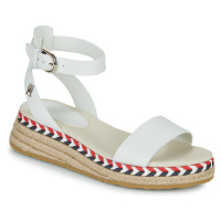 Tommy Hilfiger LOW WEDGE SANDAL Bílá