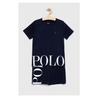 Dětské pyžamo Polo Ralph Lauren tmavomodrá barva, s potiskem