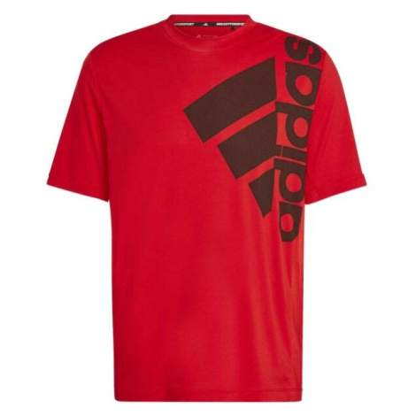 adidas TRAINING TEE Pánské sportovní tričko, červená, velikost