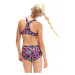 Dívčí plavky speedo printed boyleg 2 piece girl black/rose/miami