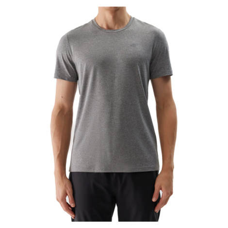 4F-TSHIRT FNK-4FWSS24TFTSM599-27M-COLD LIGHT GREY MELANGE Šedá