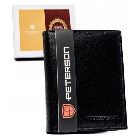 Dámská malá kožená peněženka bez zapínání Peterson