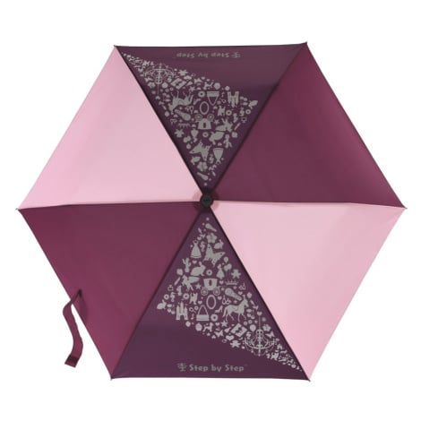 Dětský skládací deštník s magickým efektem, růžová/ fialová/ vínová Hama - Step By Step