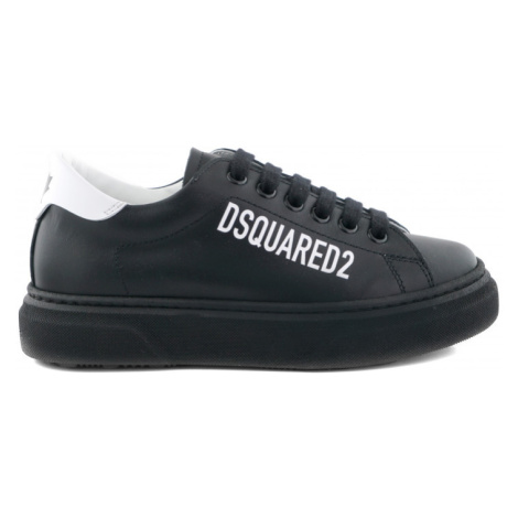 Tenisky dsquared logo print boxer sneakers lace up černá Dsquared²