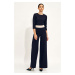 Nife Woman's Jumpsuit KM27 Navy Blue