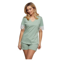 Luxusní dámské pyžamo Olivia zelené