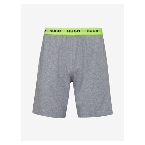 Světle šedé pánské pyžamové kraťasy HUGO Hugo Boss