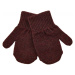 Mikk-Line Mikk - Line dětské vlněné rukavice 3ks 93033 Decadent Chocolate-Black-Antrazite