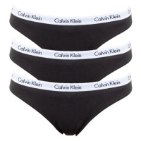 3PACK dámské kalhotky Calvin Klein černé