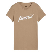 Dámské tričko Puma ESS+Script béžová 679315 67