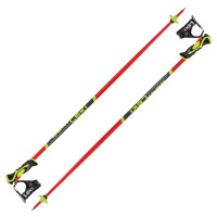 Leki WCR Lite SL 3D Bright Red/Black/Neonyellow 100 cm Lyžařské hole