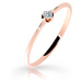 Cutie Diamonds Jemný prsten z růžového zlata s briliantem DZ6729-2931-00-X-4
