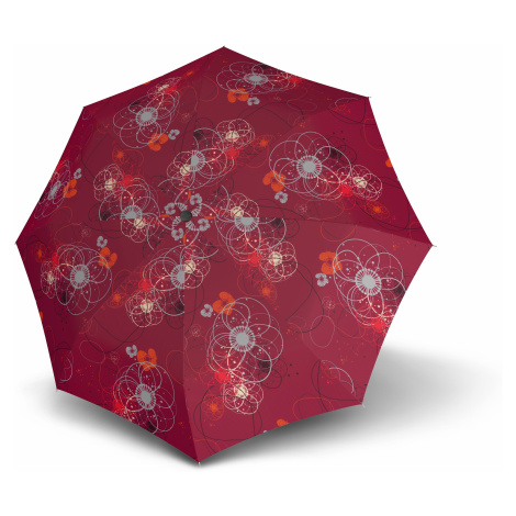 Červený skladací automatický dámský deštník Aymar Doppler