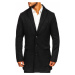 Černý pánský zimní kabát Bolf 1047-1