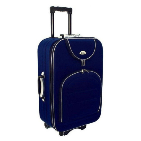 Rogal Tmavě modrý textilní kufr do letadla "Movement" - M (35l)