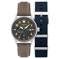 AVI-8 AV-4101-09 Hawker Hurricane McKellar Dual Time 44mm 5ATM