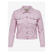 Růžová džínová bunda ONLY CARMAKOMA Wespa - Dámské
