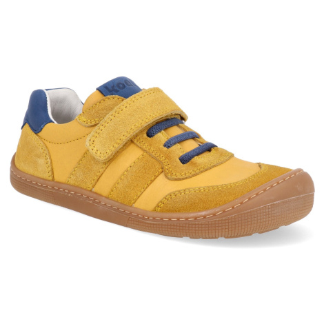 Barefoot dětské tenisky Koel - Dylan II Leather Yellow žluté Koel4kids