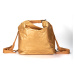 Malique dámská designová papírová taška a batoh v jednom D1115 - zlato žlutá - 19L