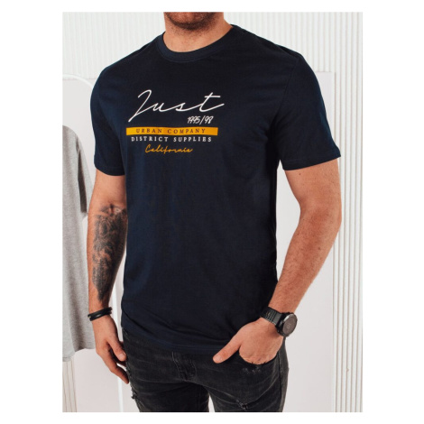 Dstreet Granátové tričko s výrazným nápisem
