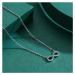 GRACE Silver Jewellery Stříbrný náhrdelník Nekonečno, stříbro 925/1000, tyrkysový magnezit NH120