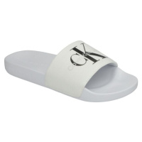 Calvin Klein SLIDE MONOGRAM CO Dámské pantofle, bílá, velikost