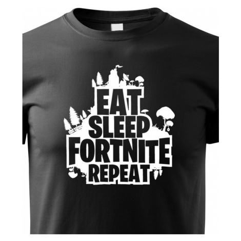 Dětské tričko s potiskem  Eat Sleep Fortnite Repeat BezvaTriko