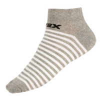 Dámské nízké ponožky proužek Litex 9A022 | bílá