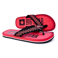 Men's Slippers Flip-Fops Big Star HH174811 Red
