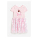 H & M - Žerzejové šaty's flitrovou sukní - růžová