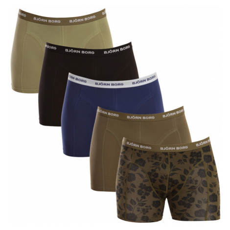 5PACK pánské boxerky Bjorn Borg vícebarevné (10000115-MP004)