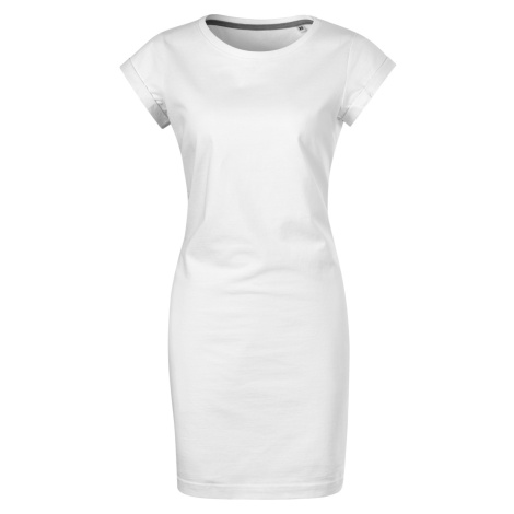 Malfini Freedom Dámské bavlněné šaty 178 bílá
