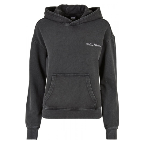Ladies Small Embroidery Terry Hoody - black Urban Classics