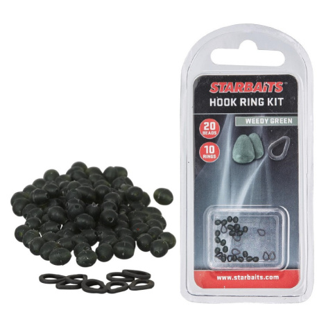 Starbaits Kroužky + Zarážky Hook Ring Kit Barva: Zelená