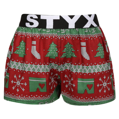 Dětské trenky Styx art sportovní guma Vánoce pletené (BJ1658)