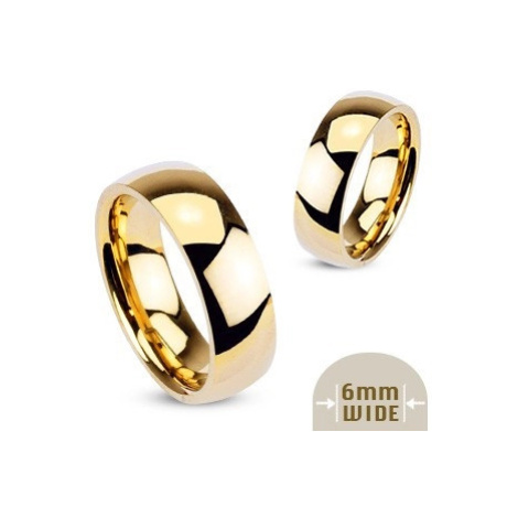 Kovový prsten - hladký lesklý kroužek Šperky eshop