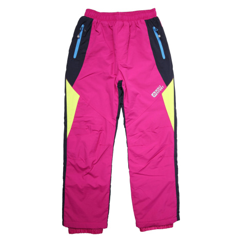 Dívčí šusťákové kalhoty, zateplené - Wolf B2272, růžová Barva: Růžová
