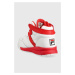 Kožené sneakers boty Fila M-SQUAD červená barva