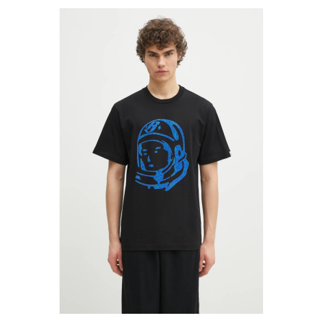 Bavlněné tričko Billionaire Boys Club Cracked Flock Print Astro T-Shirt černá barva, s potiskem,