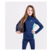 PROGRESS EQ TARA G Dívčí jezdecké funkční triko, tmavě modrá, velikost