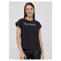 Pepe Jeans dámské černé tričko