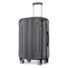 Cestovní kufr na kolečkách Kono ABS - 78L - šedý