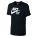 Pánské tričko Nike SB LOGO TEE černá/černá/bílá